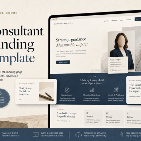 Consultant Landing Template