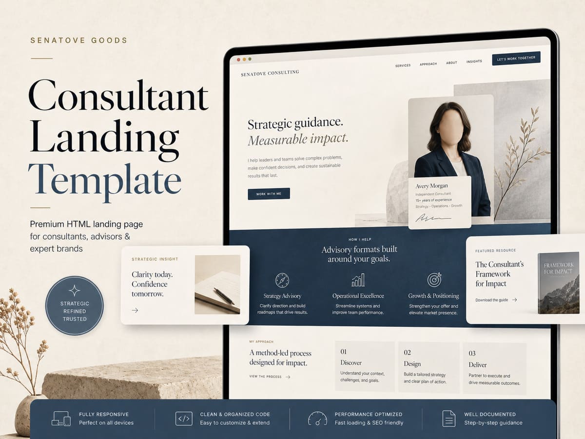 Consultant Landing Template