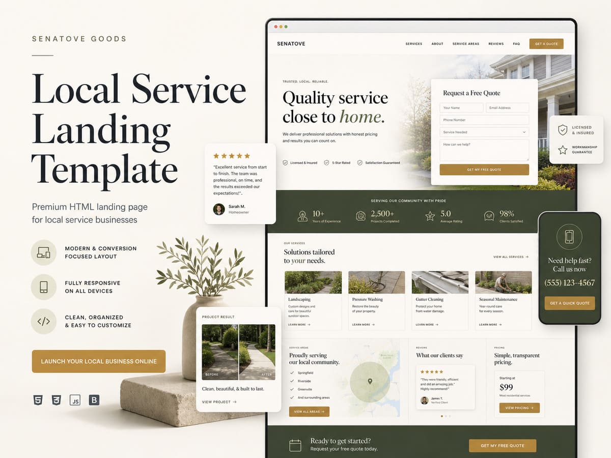 Local Service Landing Template