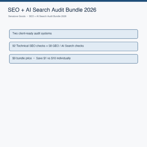 SEO + AI Search Audit Bundle 2026