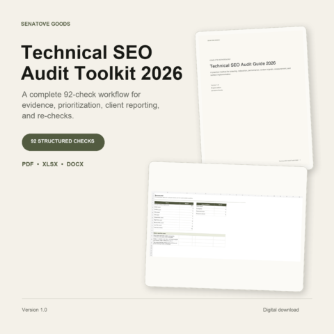 Technical SEO Audit Toolkit 2026