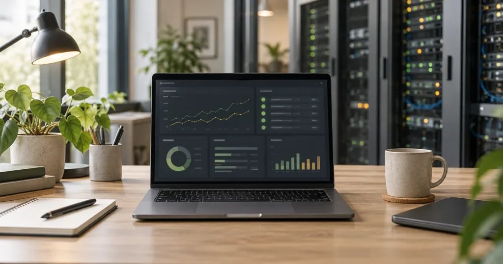 VPS hosting server management dashboard